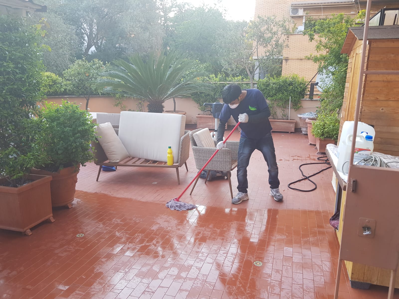Pulizia terrazzo - Impresa pulizie Roma